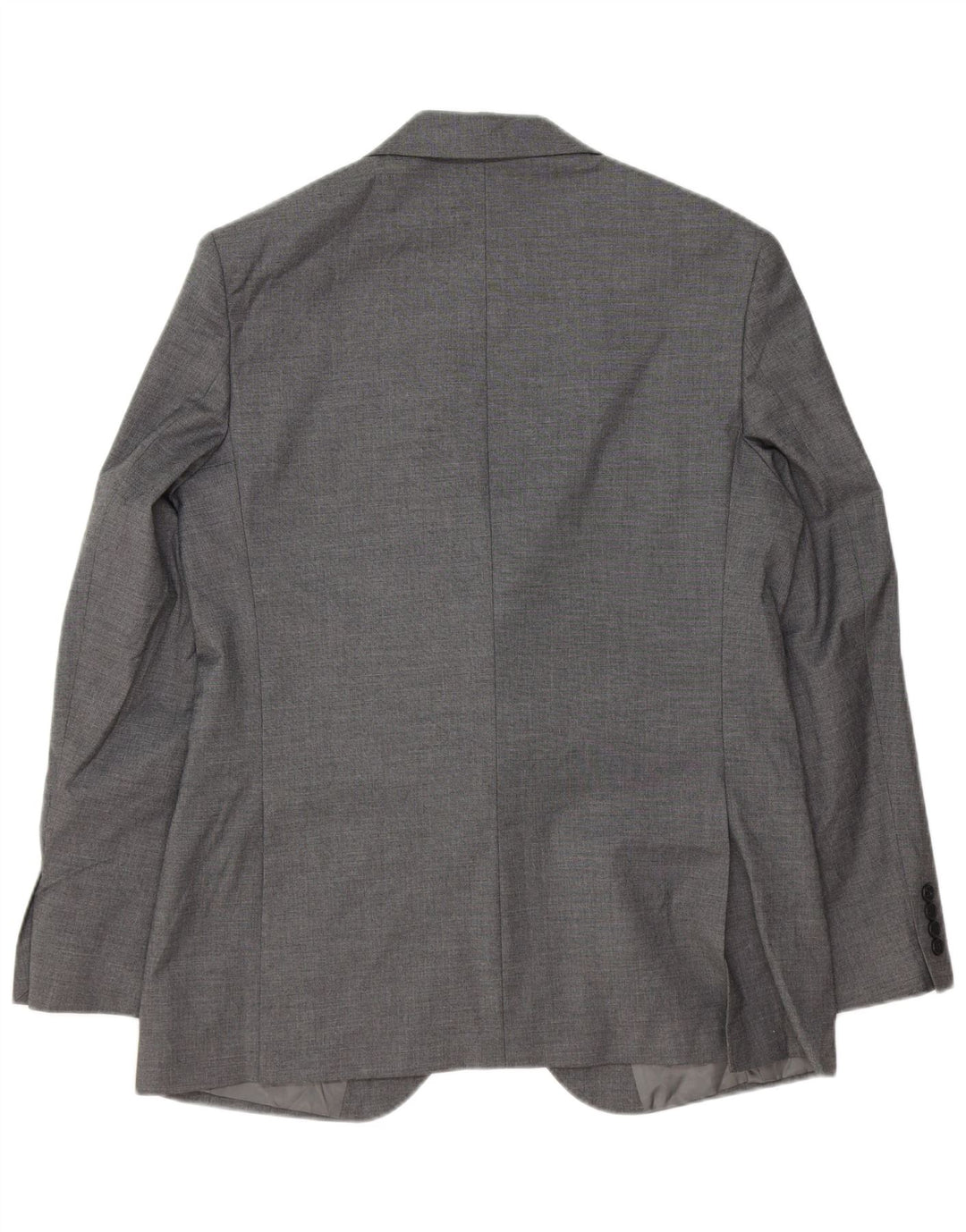 MARKS & SPENCER Mens 2 Button Blazer Jacket UK 40 Large Grey Polyester