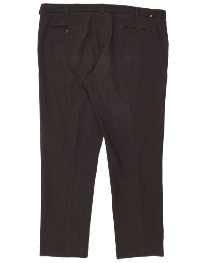 Farah Pantaloni de costum clasici slim pentru bărbați L44 L33 poliester gri