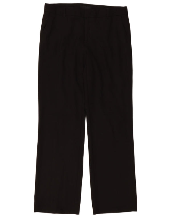 Pantaloni casual drepti pentru femei Zara EU 42 Large W32 L31 Negru