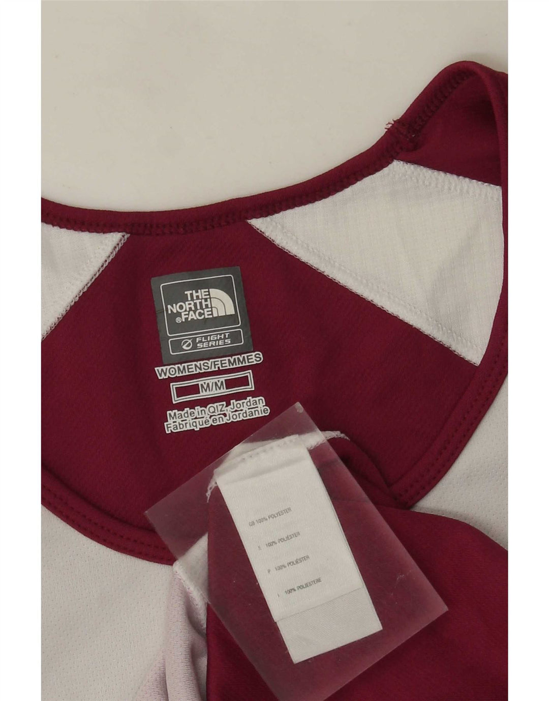 Vestă pentru femei The North Face UK 12 Medium Burgundy Poliester color bloc