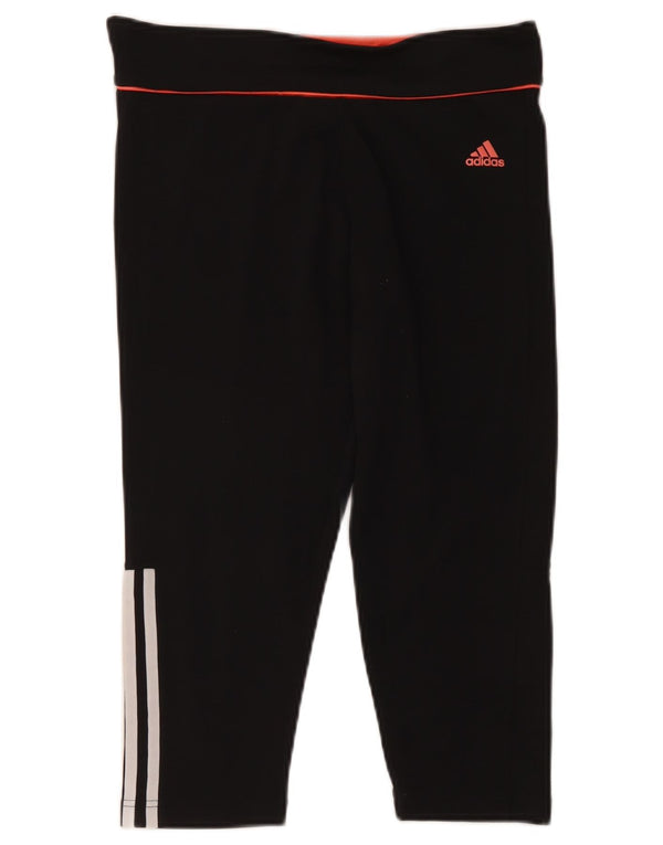 Leggings Adidas Climalite Capri pentru femei UK 12/14 Poliester mediu negru