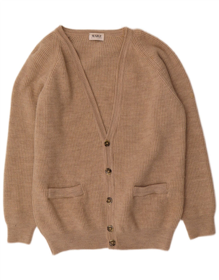 Pulover cardigan pentru bărbați Marz, lână, bej mic