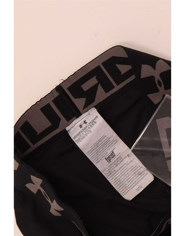 Leggings grafic Under Armour pentru băieți 9-10 ani poliester negru mediu