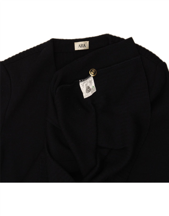 ARA Womens Cardigan Sweater UK 16 Large Navy Blue Wool Vintage ARA and Second-Hand ARA from Messina Hembry 