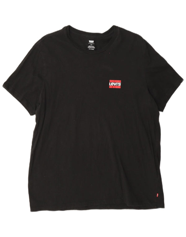 Tricou grafic Levi's Slim Fit Top 2XL bumbac negru