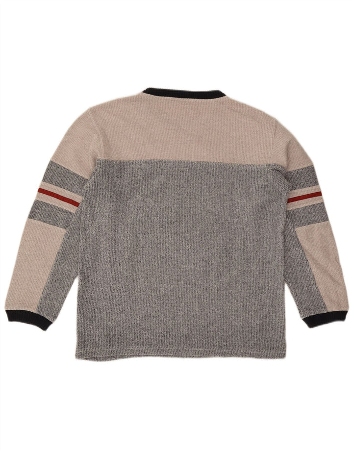 Pulover Fila pentru băieți 13-14 ani, mare, gri Colorblock