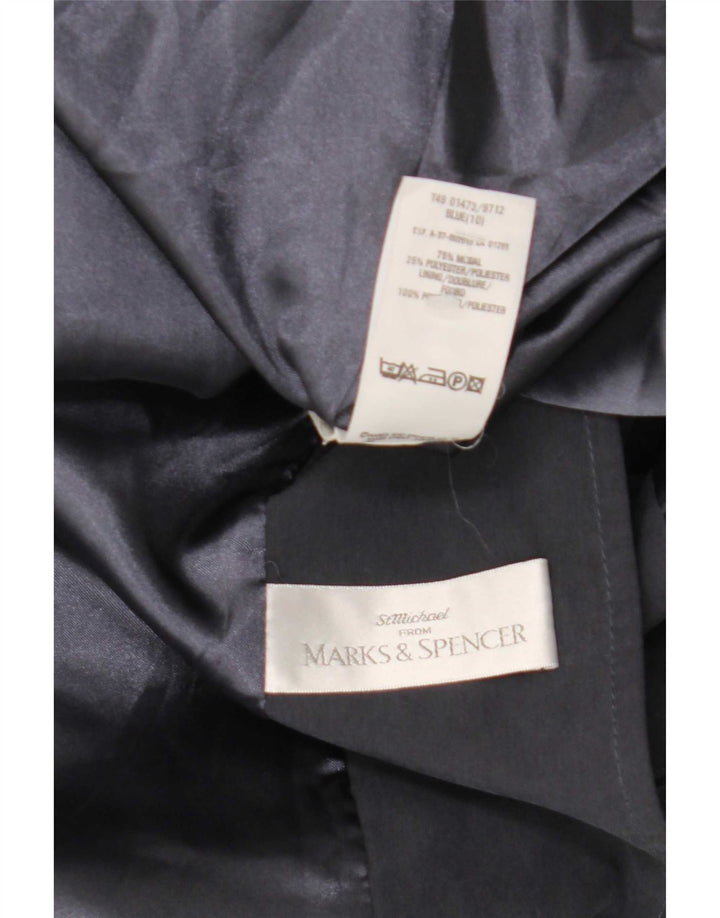 Trench supradimensionat pentru femei Marks & Spencer UK 10 Mic, bleumarin, modal