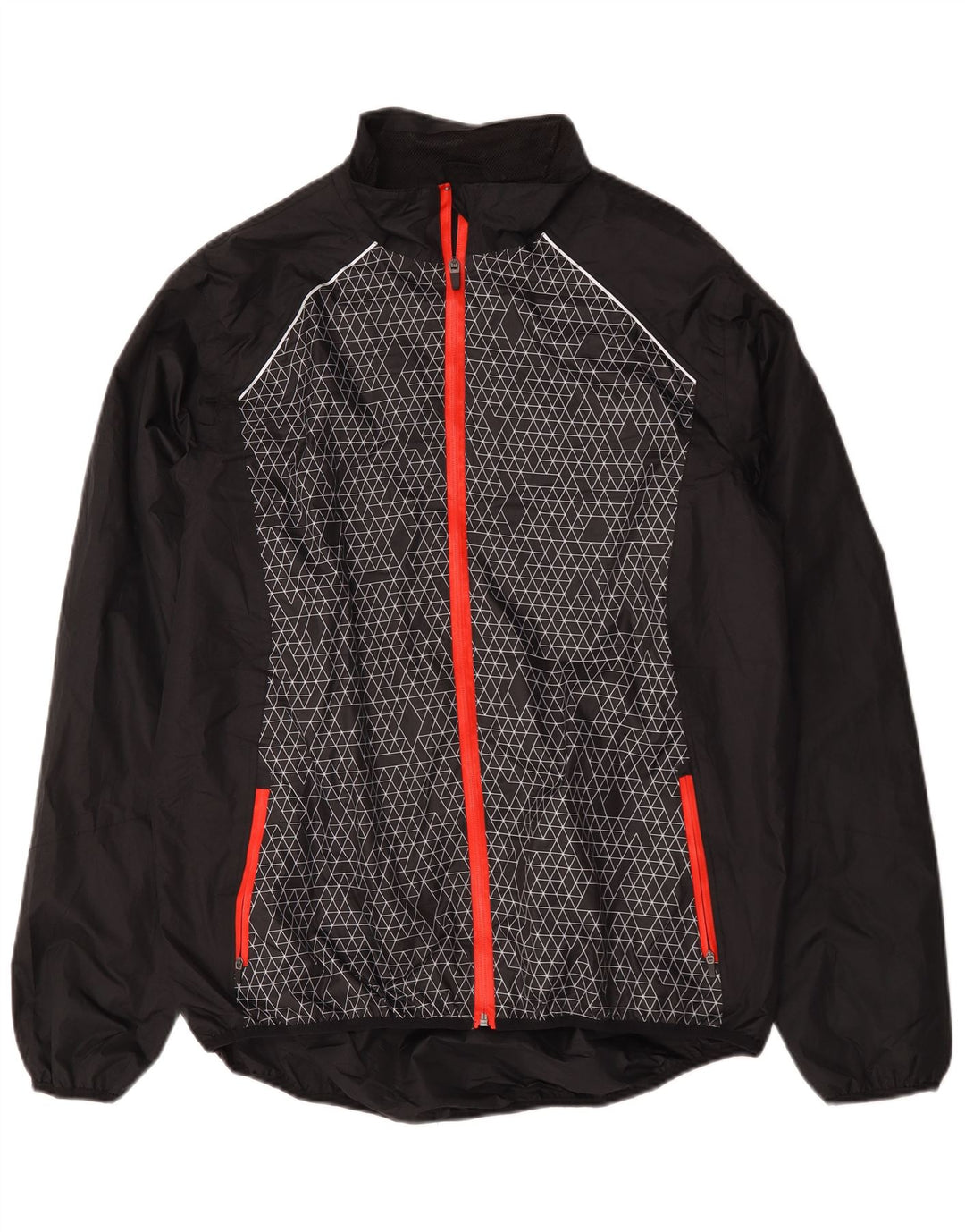 Jachetă de ploaie pentru bărbați Crivit UK 46/48 XL Poliester geometric negru