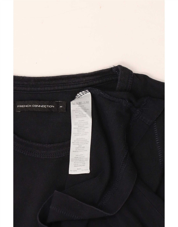 Tricou pentru femei French Connection Top UK 12 Medium Black Bumbac