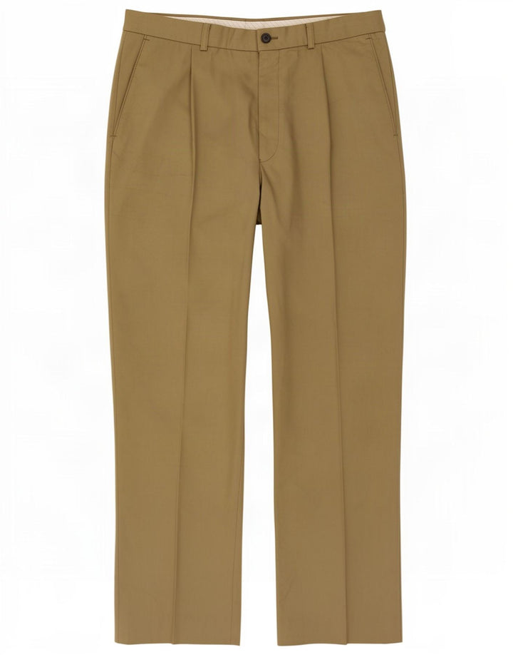 Pantaloni casual pentru bărbați Marks & Spencer L34 L31 Kaki Poliester