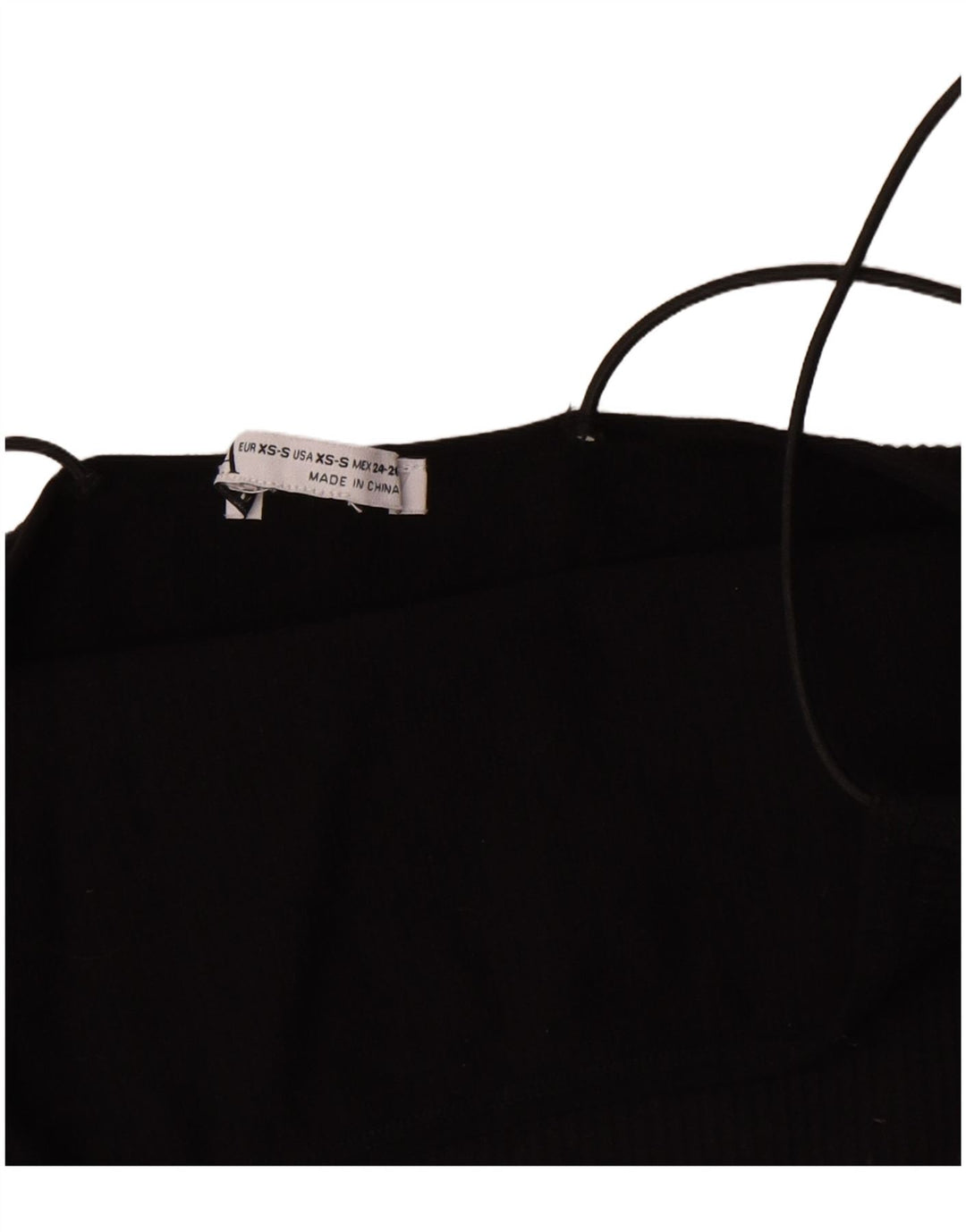Crop Top pentru femei Zara UK 6 XS Negru