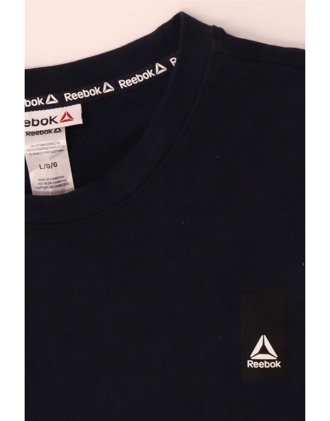 Hanorac pentru bărbați Reebok Jumper mare din bumbac bleumarin