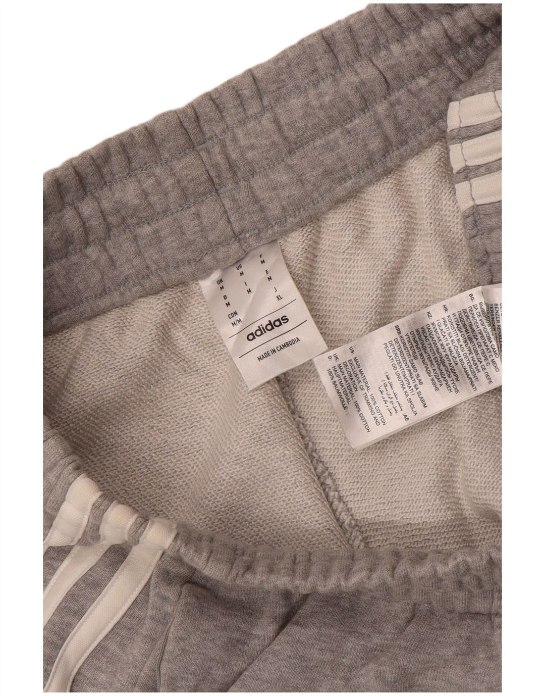 Pantaloni scurți sport Adidas pentru femei UK 14 Medium Gri Bumbac