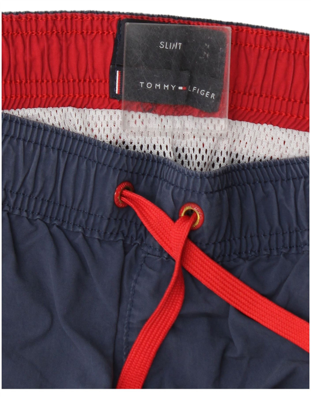 Pantaloni scurți de înot pentru bărbați Tommy Hilfiger, de culoare slim, albastru mediu