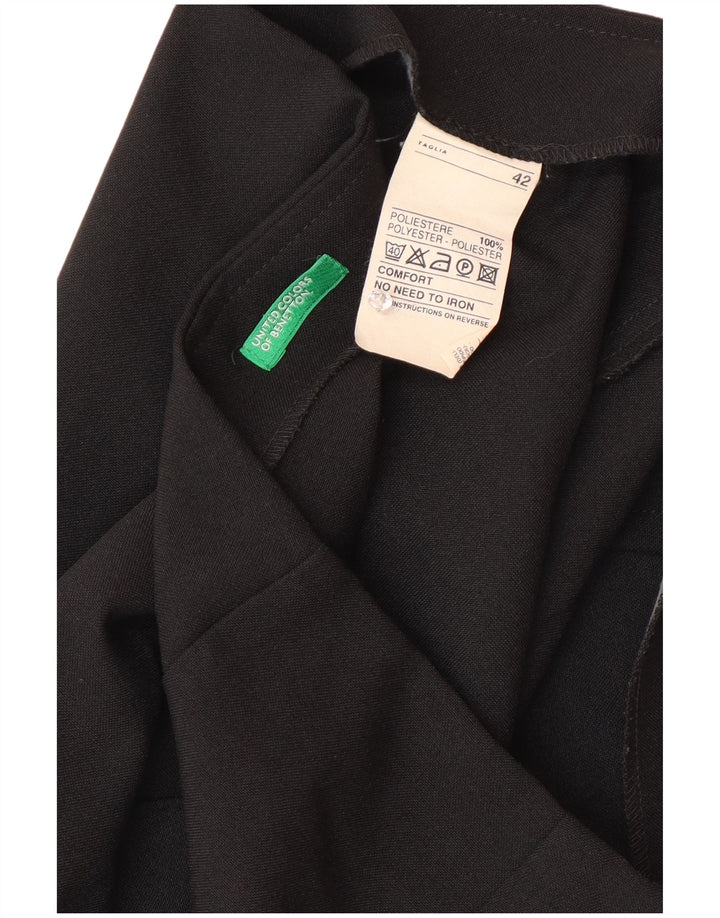 Fusta mini Benetton pentru femei IT 42 Medium W30 Poliester negru
