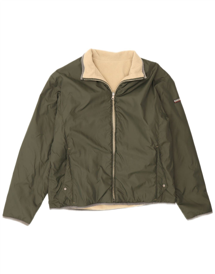 Jachetă reversibilă Napapijri Geographic pentru bărbați UK 40 Large Khaki