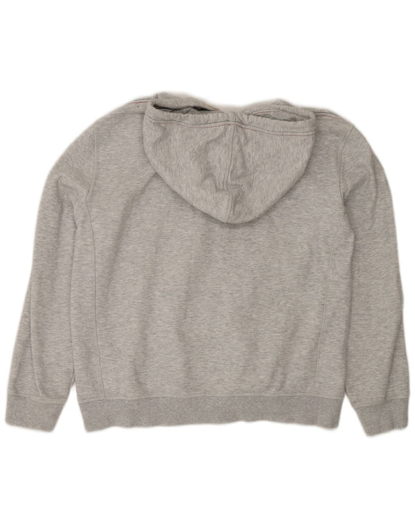 Pulover cu capota cu grafic Tommy Hilfiger pentru femei UK 16 mare bumbac gri