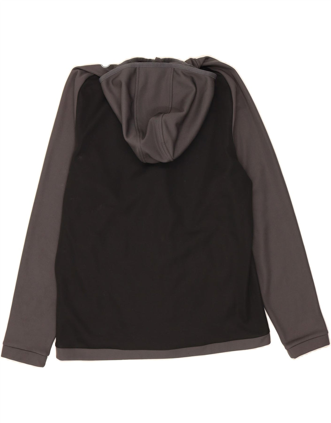 JAKO Mens Zip Hoodie Sweater Medium Black Colourblock Polyester Vintage Jako and Second-Hand Jako from Messina Hembry 