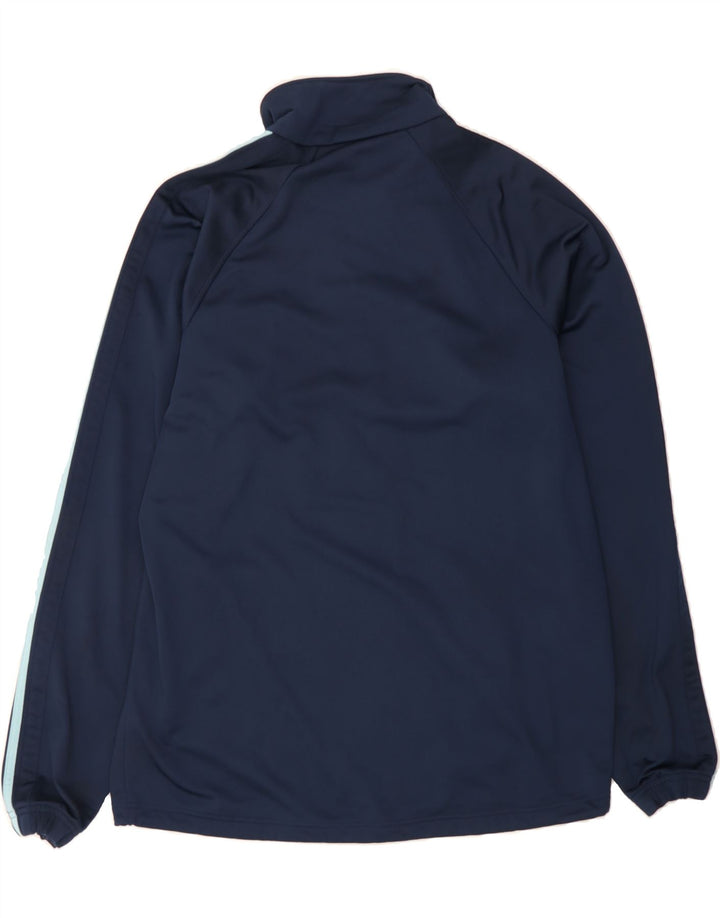 ASICS Mens Tracksuit Top Jacket XL Navy Blue Polyester Vintage Asics and Second-Hand Asics from Messina Hembry 