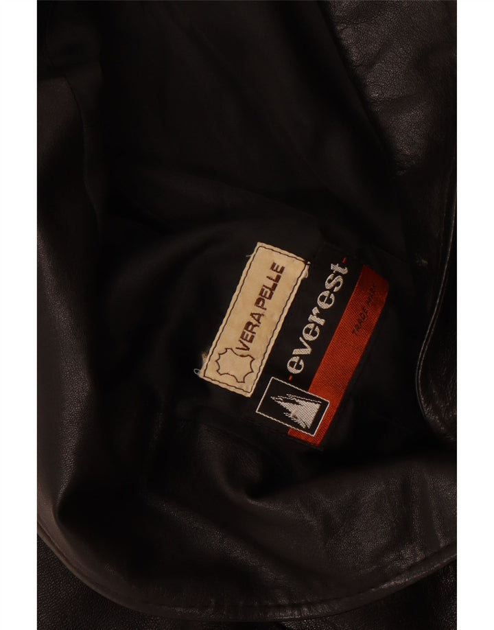 Jachetă Everest din piele cu 2 nasturi pentru femei UK 14 Medium Black Leather