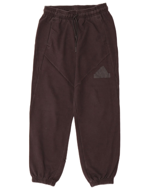 Adidas Băieți Pantaloni Trening Pantaloni Joggeri 11-12 Ani Bumbac Negru