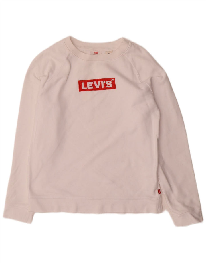 Pulover de hanorac supradimensionat pentru femei Levi's UK 6 XS Alb