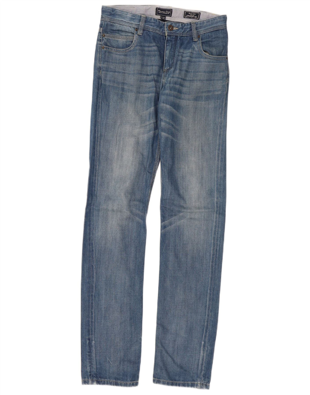 Massimo Dutti Blugi Drepți Băieți 13-14 Ani L30 L34 Albastru