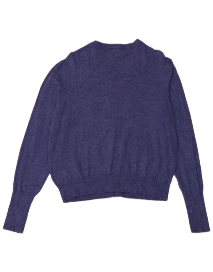 Pulover cardigan pentru femei Marks & Spencer UK 14 Medium Blue Viscose