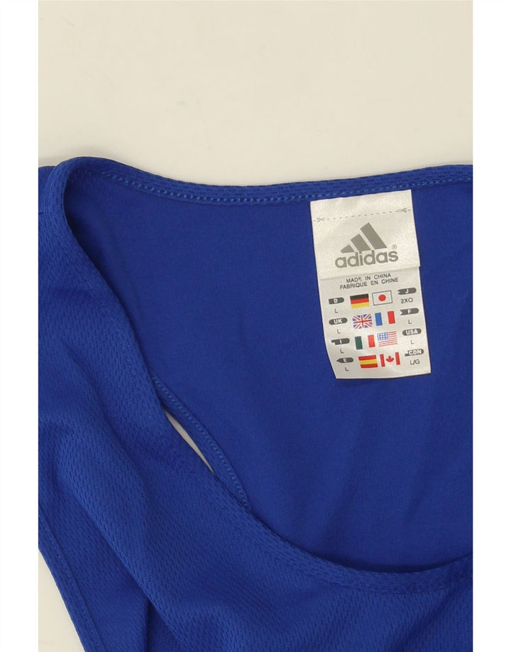 Vestă pentru bărbați Adidas Blu Mare Poliester Colorblock