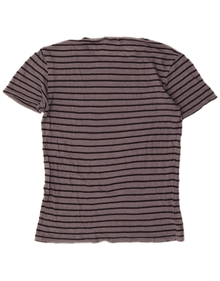 Tricou pentru bărbați Zara Top, Gri mediu, in dungi