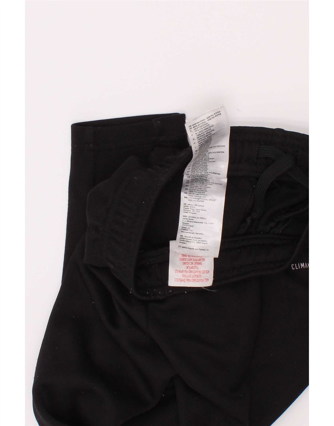 Pantaloni de trening Adidas Climalite pentru baieti 3-4 ani poliester negru