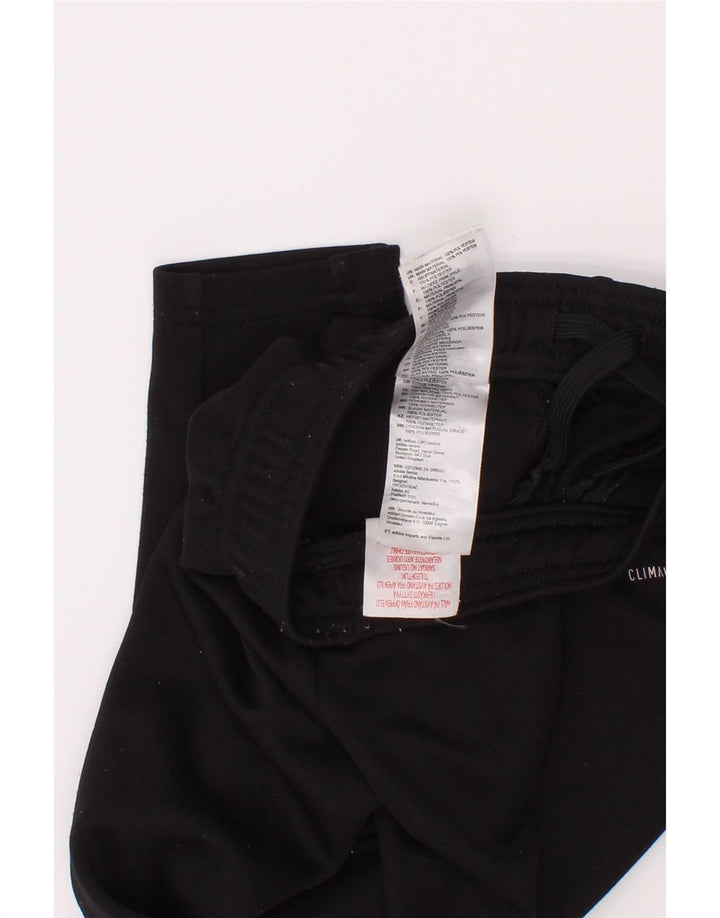 Pantaloni de trening Adidas Climalite pentru baieti 3-4 ani poliester negru