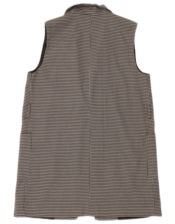 Jachetă Blazer deschisă pentru femei Zara UK 14 Medium Black Houndstooth