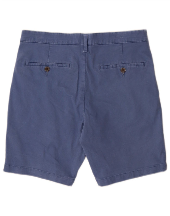 MARKS & SPENCER Pantaloni scurți chino pentru bărbați W30, bumbac albastru mediu