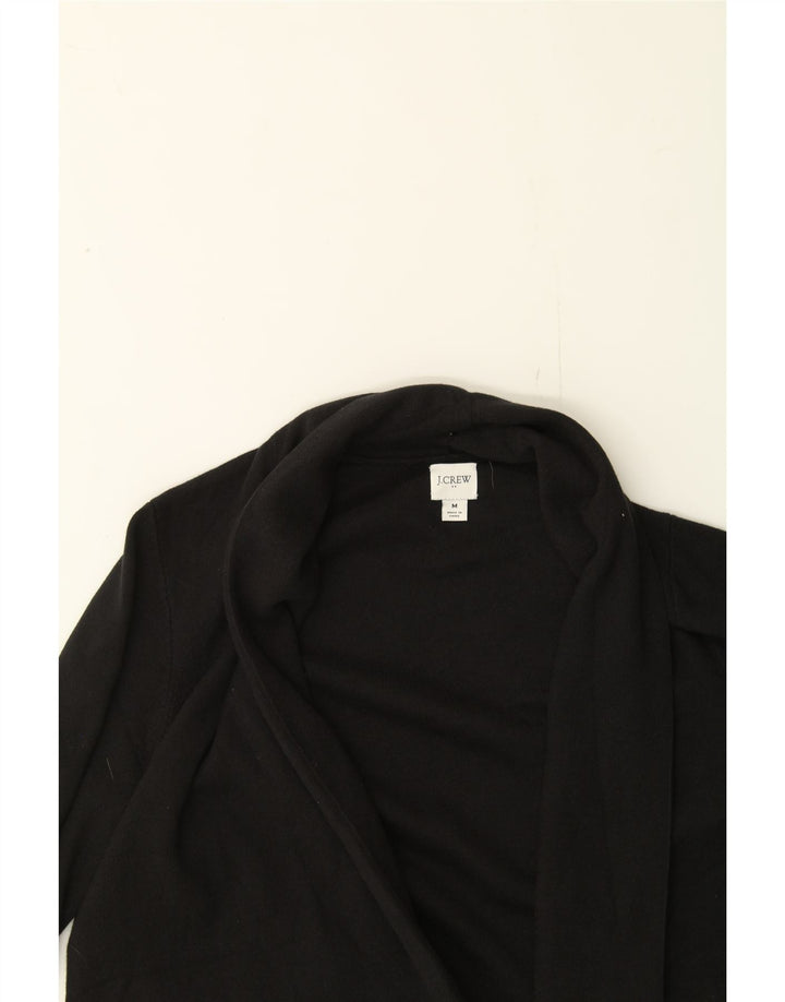 J. CREW Womens Open Cardigan Sweater UK 14 Medium Black Cotton Vintage J. Crew and Second-Hand J. Crew from Messina Hembry 