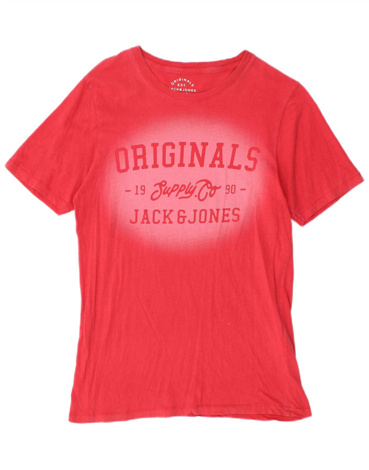 Tricou grafic Jack & Jones pentru bărbați Top mic bumbac roșu