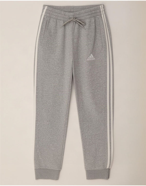 Adidas Womens Trening Pantaloni Joggeri UK 12 Medium Gri Bumbac