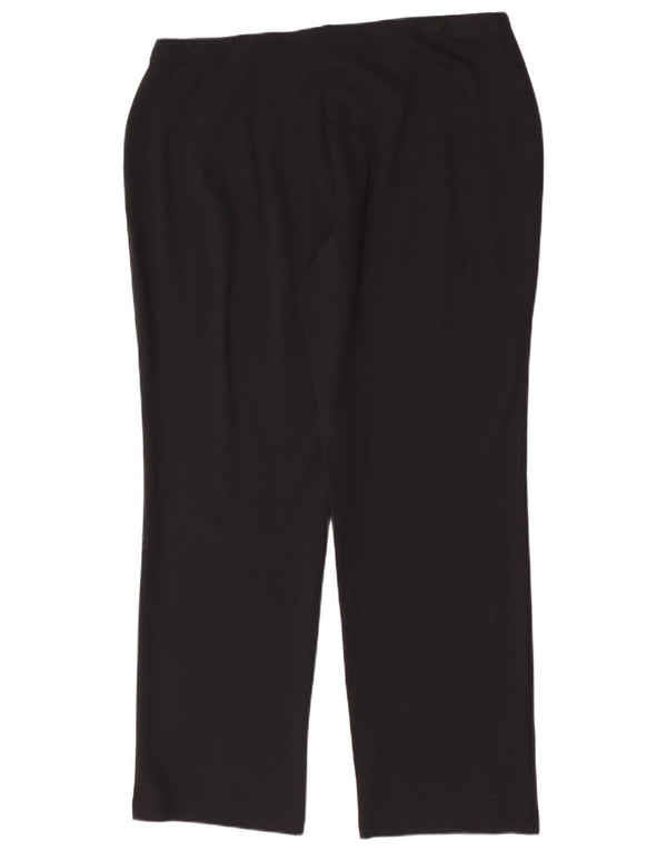 Pantaloni casual pentru femei Marks & Spencer UK 16 Large W34 L28 Black Viscose