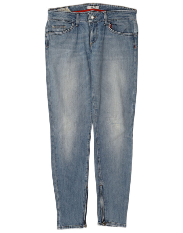 Blugi skinny învechiți pentru femei Liu Jo L30 L30 Bumbac albastru