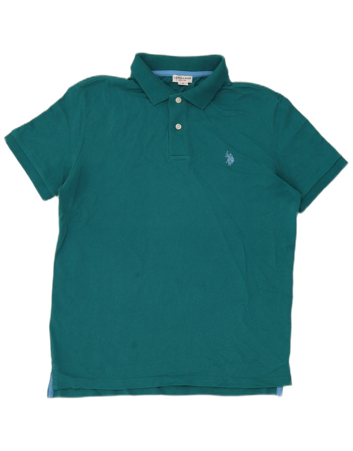 U.S. Polo Assn. Cămașă pentru bărbați verde mediu