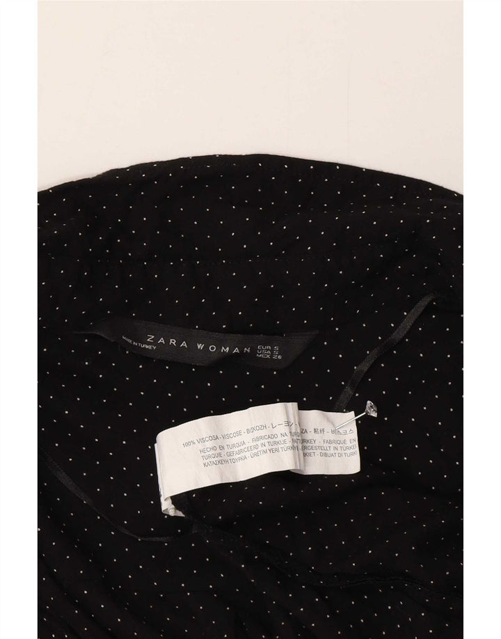 Cămașă pentru femei Zara UK 10 Small Black Spotted Viscose
