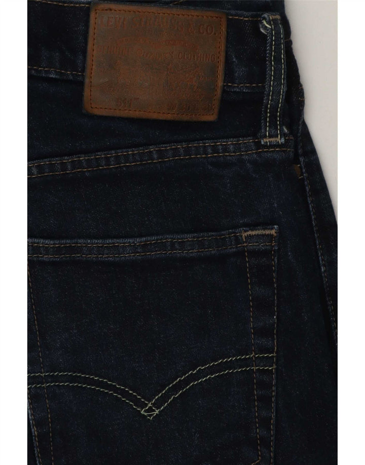 Blugi pentru bărbați Levi's 511 Slim W30 L30 Bumbac bleumarin