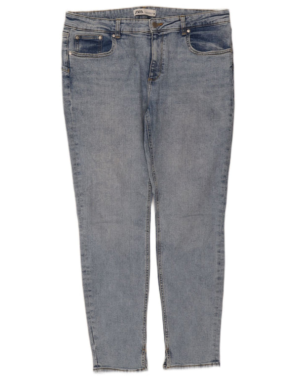 Blugi skinny de damă Zara EU 46 XL W36 L28 Albastru