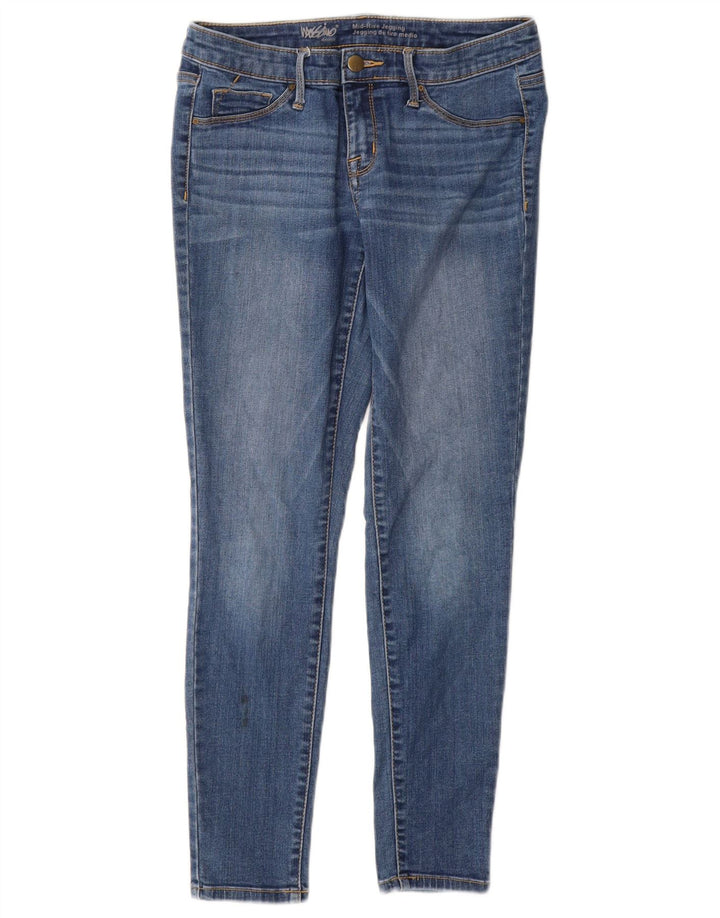 Blugi skinny pentru femei cu talie medie Mossimo US 6 Small W28 L27 Bumbac albastru