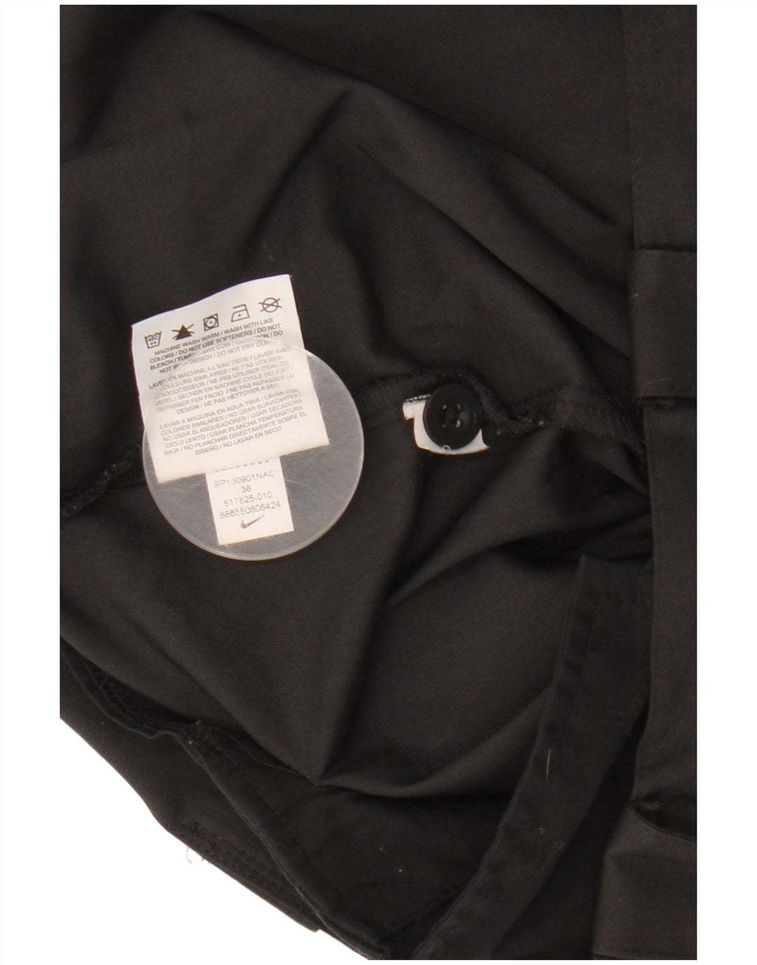 Pantaloni scurți chino Dri Fit Nike pentru bărbați W38 XL poliester negru