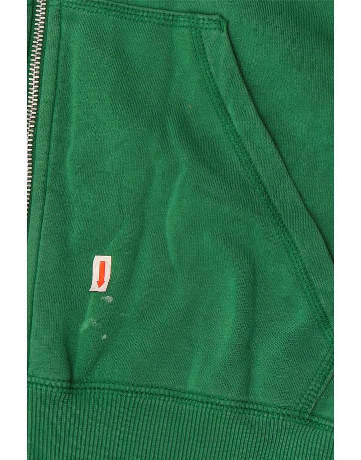 Pulover Nike pentru bărbați, cu fermoar, bumbac verde mediu