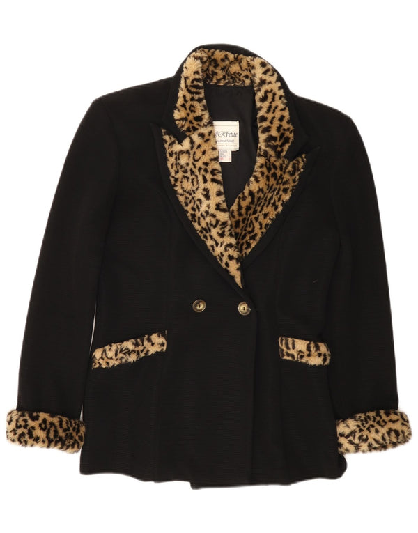 Joseph Ribkoff Jachetă Blazer pentru Femei UK 8 Small Black Animal Print