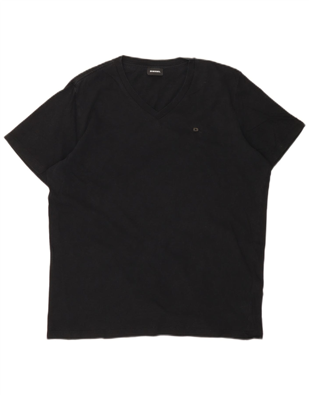 DIESEL Tricou Bărbați Top Mediu Negru Bumbac