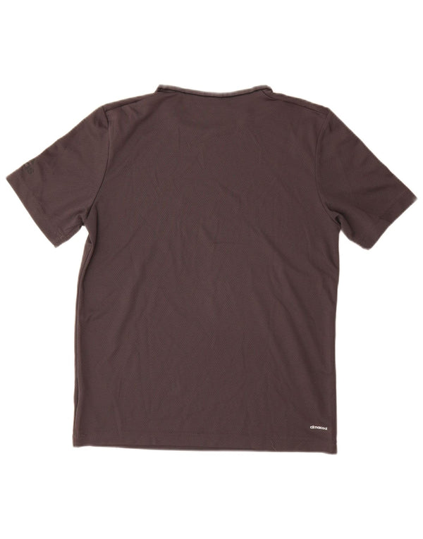 Tricou Adidas Climacool pentru femei Top UK 12 Medium Gri Poliester