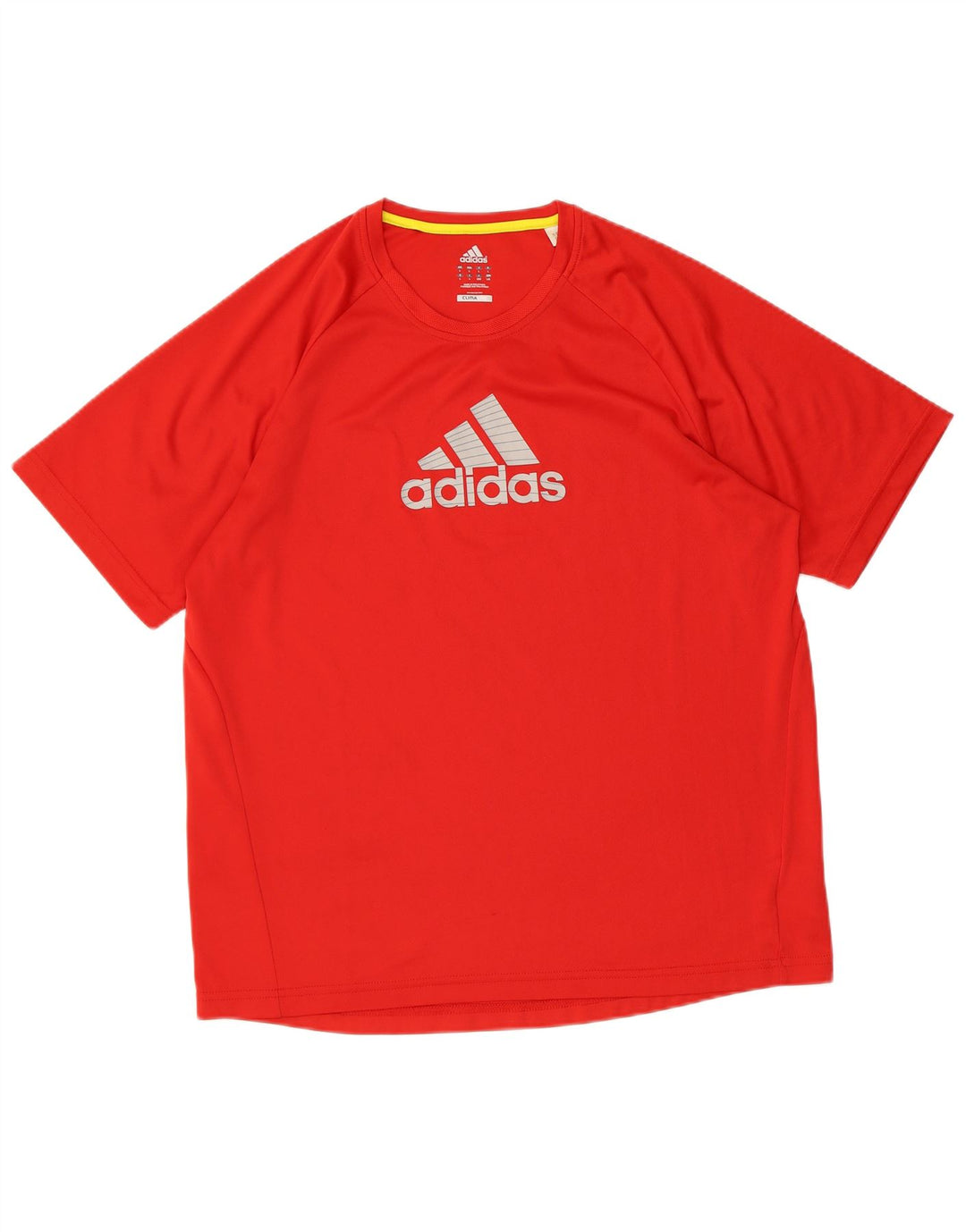 Tricou cu grafic Climalite ADIDAS pentru bărbați Top mare din poliester roșu